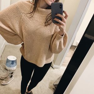 Free People Balloon Sleeve Sweater